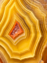 Load image into Gallery viewer, Small High-Grade Laguna Agate with Parallax Effect &amp; Quartz Core – Rare Mexican Collectible Gemstone
