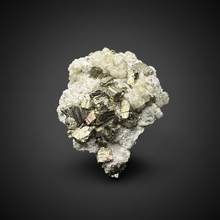Load image into Gallery viewer, 2.9” New Find: Huanzala Mine Peru Sphalerite + Chalcopyrite + Apatite + Calcite + Quartz | Collector Display Specimen
