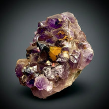 Load image into Gallery viewer, Premium Hematite-Phantom Deep Magenta Ametrine Cluster | Deccan Traps, India | Collector Mineral Specimen
