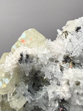 Load image into Gallery viewer, 2” New Find: Huanzala Mine Peru Sphalerite + Chalcopyrite + Apatite + Calcite + Quartz | Collector Display Specimen
