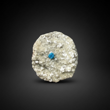 Load image into Gallery viewer, Rare Electric Blue Cavansite on Druzy Matrix – Collector Mineral Specimen | India
