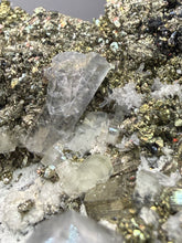 Load image into Gallery viewer, 3.3” New Find: Huanzala Mine Peru Sphalerite + Chalcopyrite + Apatite + Calcite + Quartz | Collector Display Specimen
