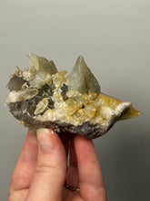 Load image into Gallery viewer, Isometric Fluorite &amp; Scalenohedral Calcite Specimen | Pakistan Mineral Collector Display Piece
