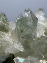 Load image into Gallery viewer, Chlorite-Included Quartz Cluster (Green Phantom Quartz) – Pakistan Mineral Specimen
