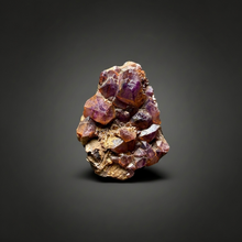 Load image into Gallery viewer, Premium Hematite-Phantom Deep Magenta Ametrine Cluster | Deccan Traps, India | Collector Mineral Specimen
