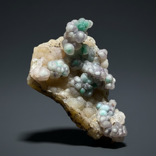 Load image into Gallery viewer, Blue-Green Chrysocolla in Botryoidal Chalcedony Cabinet Specimen | Indonesia
