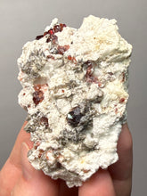 Load image into Gallery viewer, High-Grade Naturally Faceted Red Spessartine Garnet on Matrix — Skardu, Pakistan
