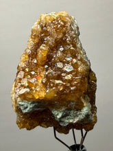 Load image into Gallery viewer, Hessonite Garnet Cluster on Matrix – Natural Collector Specimen from Pakistan | High-Grade Orange-Red Garnet Crystals

