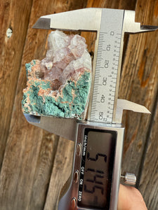 Red Apophyllite on Green Heulandite • Maharashtra, India