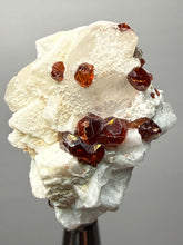 Load image into Gallery viewer, High-Grade Naturally Faceted Red Spessartine Garnet on Matrix — Skardu, Pakistan
