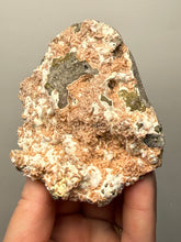 Load image into Gallery viewer, Peach Druzy Heulandite on Matrix – India | Rare Peach Crystal Mineral Specimen for Collectors &amp; Display
