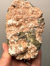 Load image into Gallery viewer, Peach Druzy Heulandite on Matrix – India | Rare Peach Crystal Mineral Specimen for Collectors &amp; Display
