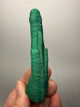 Load image into Gallery viewer, 4” Druzy Malachite Stalactite — Botryoidal “Cave” Formation | DR Congo  | Collector Mineral Specimen

