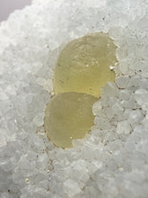Load image into Gallery viewer, Rare Botryoidal Yellow Fluorite on Quartz Matrix  Collector Mineral Specimen – Maharashtra, India
