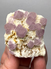 Load image into Gallery viewer, Etched Botryoidal Lavender Fluorite on Quartz Matrix  Collector Mineral Specimen — Hunan, China
