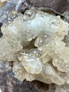 Hyalite Opal on Matrix • San Felipe Mine, Guanajuato, Mexico