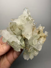 Load image into Gallery viewer, Chlorite-Included Quartz Cluster (Green Phantom Quartz) – Pakistan Mineral Specimen
