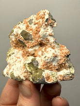 Load image into Gallery viewer, Peach Druzy Heulandite on Matrix – India | Rare Peach Crystal Mineral Specimen for Collectors &amp; Display
