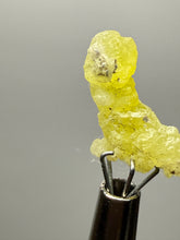 Load image into Gallery viewer, Vibrant Yellow Brucite Thumbnail Mineral Specimen | Collector Crystal from Killa Saifullah District in Balochistan Province, Pakistan
