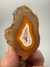 Load image into Gallery viewer, Polished Malawi Agate Half – High-Grade African Banded Agate Display Specimen
