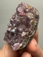 Load image into Gallery viewer, Premium Hematite-Phantom Deep Magenta Ametrine Cluster | Deccan Traps, India | Collector Mineral Specimen
