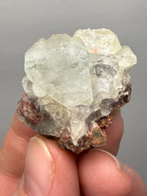Load image into Gallery viewer, Lustrous Apophyllite over Red Heulandite (Zeolite Pocket) — Deccan Traps, Maharashtra, India
