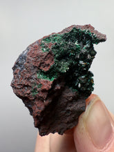 Load image into Gallery viewer, Brochantite Collector Mineral Specimen – Vivid Green Copper Crystals from Morocco
