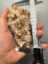 Load image into Gallery viewer, Shiny Peach Stilbite on Druzy Red Heulandite – High-Grade Collector Mineral Specimen from India
