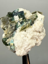 Load image into Gallery viewer, Blue Indicolite Tourmaline and Mica on Matrix – Pegmatite Mineral Specimen from Pakistan
