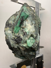 Load image into Gallery viewer, Emerald Variety Green Beryl on Matrix | Northern Bahia, Brazil | Collector Mineral Display Specimen
