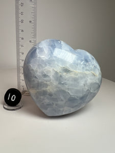 Blue Celestite Heart