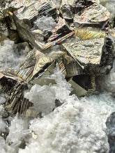 Load image into Gallery viewer, 3.8” New Find: Huanzala Mine Peru Sphalerite + Chalcopyrite + Apatite + Calcite + Quartz | Collector Display Specimen
