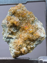 Load image into Gallery viewer, Hessonite Garnet Cluster on Matrix – Natural Collector Specimen from Pakistan | High-Grade Orange-Red Garnet Crystals
