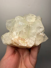 Load image into Gallery viewer, High-Grade Light Green Apophyllite on Pink Stilbite Zeolite | Indian Collector Mineral Specimen

