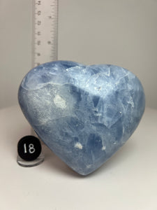 Blue Celestite Heart