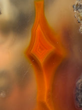 Load image into Gallery viewer, Polished Malawi Agate Half – High-Grade African Banded Agate Display Specimen
