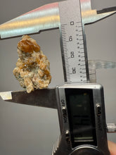 Load image into Gallery viewer, Hessonite Garnet Cluster on Matrix – Natural Collector Specimen from Pakistan | High-Grade Orange-Red Garnet Crystals
