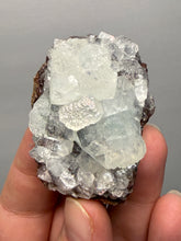Load image into Gallery viewer, Lustrous Apophyllite over Red Heulandite (Zeolite Pocket) — Deccan Traps, Maharashtra, India
