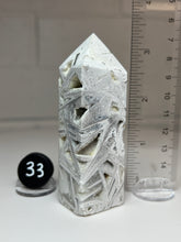 Load image into Gallery viewer, White Pseudomorph Agate after Anhydrite Obelisk Tower from Mexico
