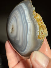 Load image into Gallery viewer, Rare Midnight Muse Parallax Agate – Madhya Pradesh, India | Farmer-Found, Natural Chalcedony
