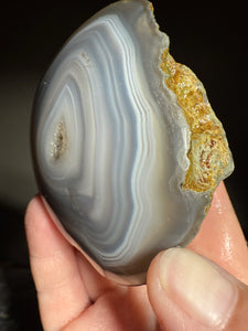 Rare Midnight Muse Parallax Agate – Madhya Pradesh, India | Farmer-Found, Natural Chalcedony