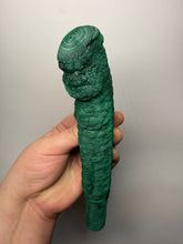 Load image into Gallery viewer, 8.5” Druzy Malachite Stalactite — Botryoidal “Cave” Formation | DR Congo  | Collector Mineral Specimen
