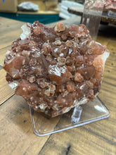 Load image into Gallery viewer, Red Druzy Phantom Apophyllite w Stilbite VERY RARE • Maharashtra, India
