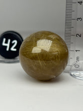 Load image into Gallery viewer, Golden Rutile Quartz (AKA Golden Angel Hair Quartz) Sphere
