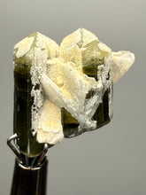 Load image into Gallery viewer, Dark Green Stak Nala Tourmaline and Cleavelandite – Haramosh Mountains, Pakistan | Thumbnail Specimen
