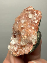 Load image into Gallery viewer, Pink Apophyllite on Red &amp; Green Heulandite – Deccan Traps, Maharashtra, India
