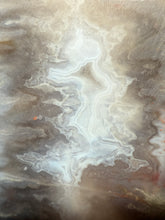 Load image into Gallery viewer, PREMIUM DISPLAY or LAPIDARY SLAB • Moroccan “Ghost Agate” White Seam Plum Agate • Double Sided • High Atlas Mountains • Unpolished
