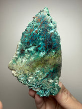 Load image into Gallery viewer, 4” Polished Native Copper in Chrysocolla — Display Specimen (Indonesia)
