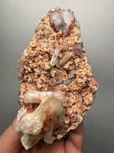 Load image into Gallery viewer, Rare Red Druzy Apophyllite with Red Stilbite Cluster | India | Collector Mineral Specimen
