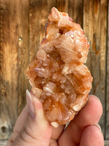 Orange Gem Heulandite • Maharashtra, India